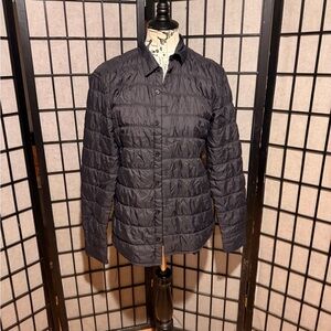 Hugo Boss Slim Fit Quilt button Men's Blue navy Quilted shirt Jacket